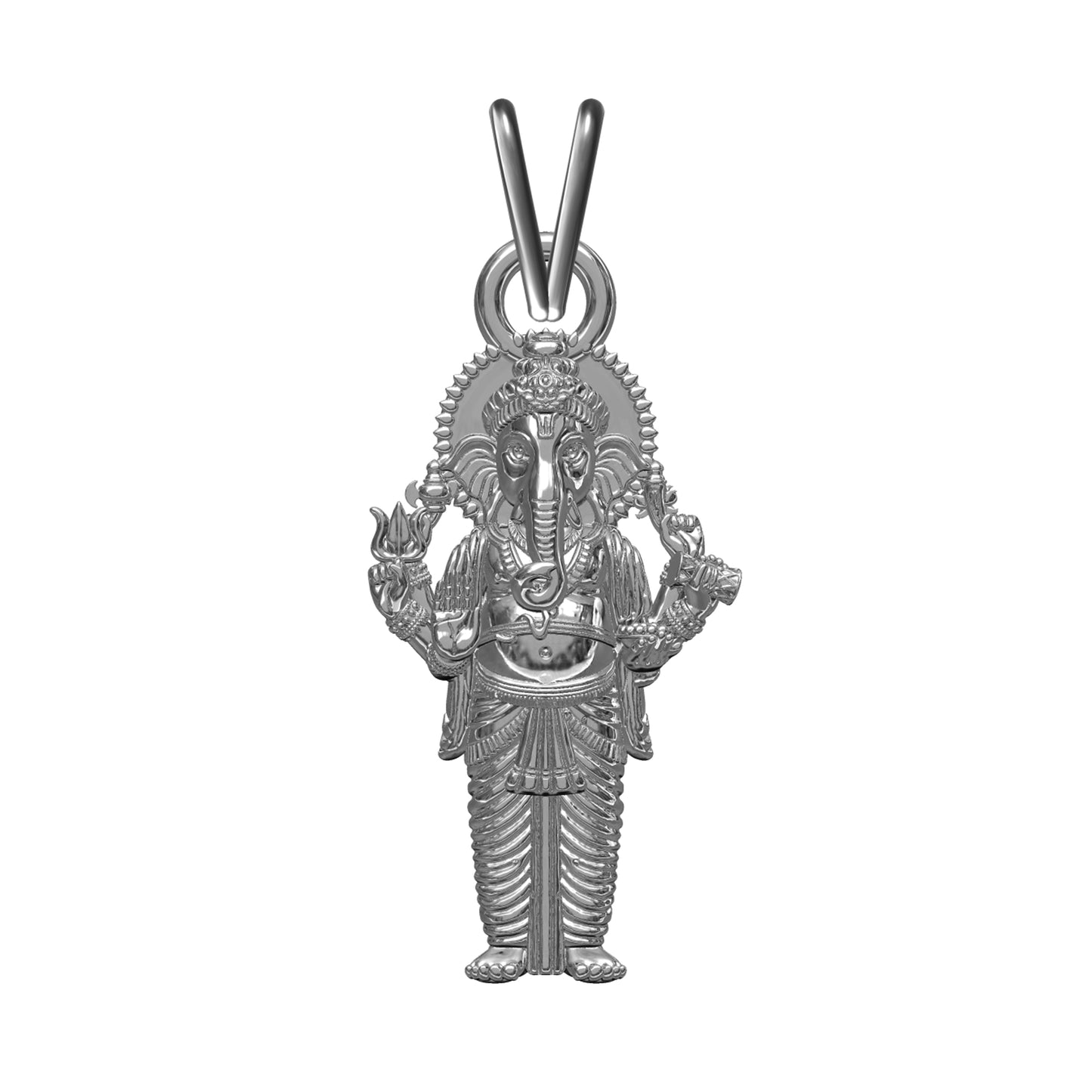 Silver Lord Ganesha Pendant