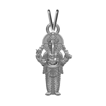 Silver Lord Ganesha Pendant