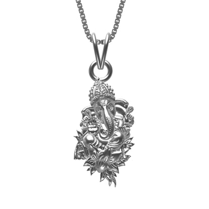 Silver Lord Ganesha Pendant For Blessing