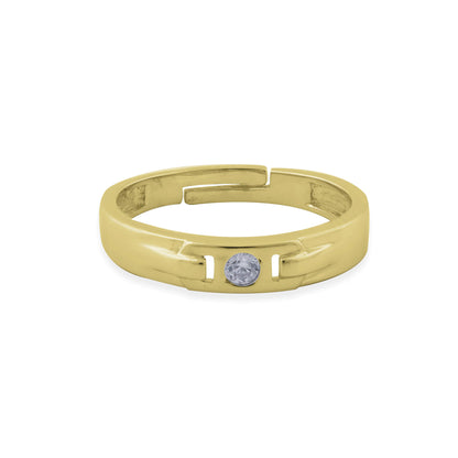 Golden Men's Minimal Ring Band For Him