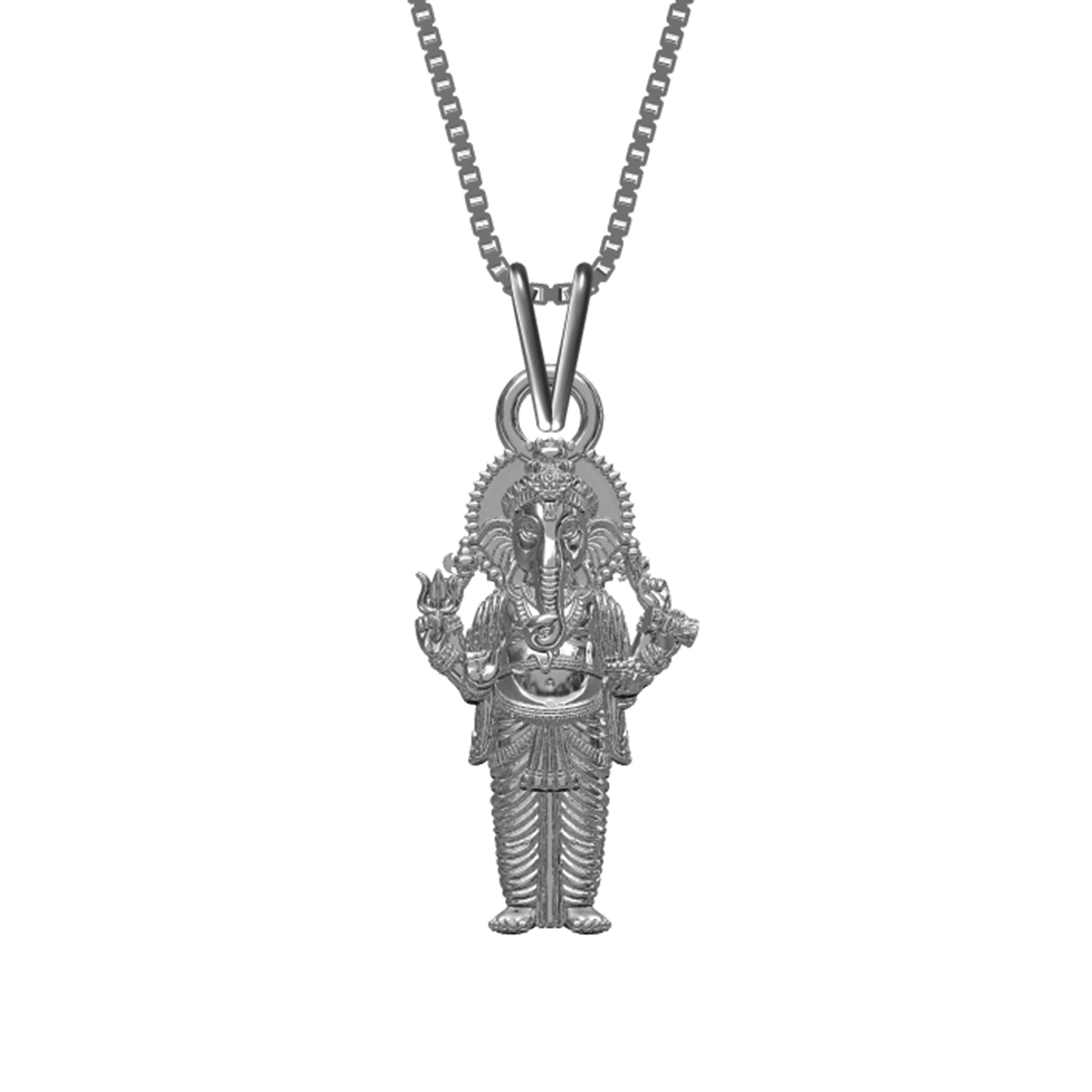 Silver Lord Ganesha Pendant