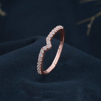 Rose Gold Cupid Arrow Band For Women's