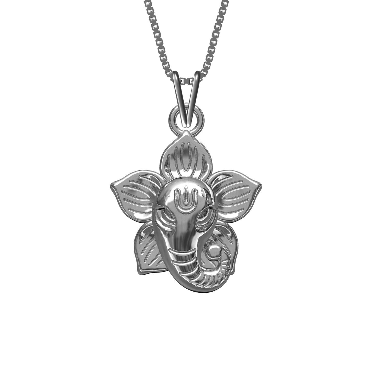 Silver God Vighnharta Ganpati Pendant