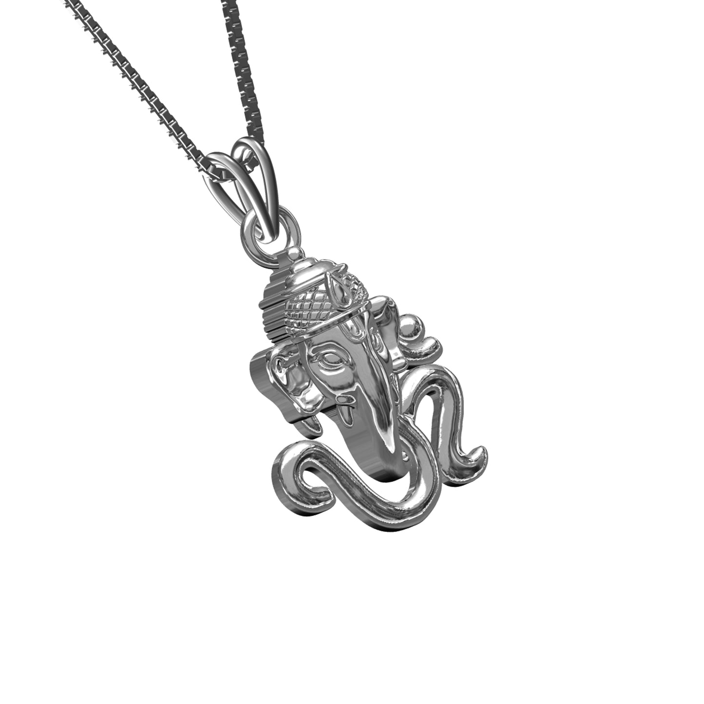 Silver OM Ganesha God Pendant