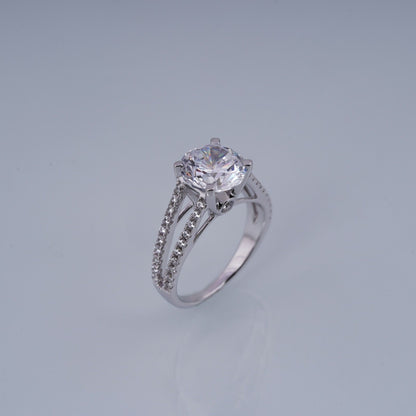 Moissanite Ring For Women, Enagament Ring, Real Moissanite Ring, Moissanite Silver Ring 