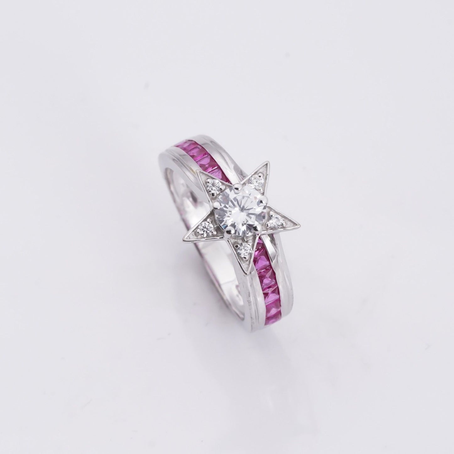 Moissanite Ring For Women, Enagament Ring, Real Moissanite Ring, Moissanite Silver Ring 