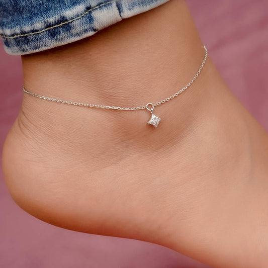 Silver Dusk Till Dawn Anklet