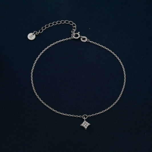 Silver Dusk Till Dawn Anklet