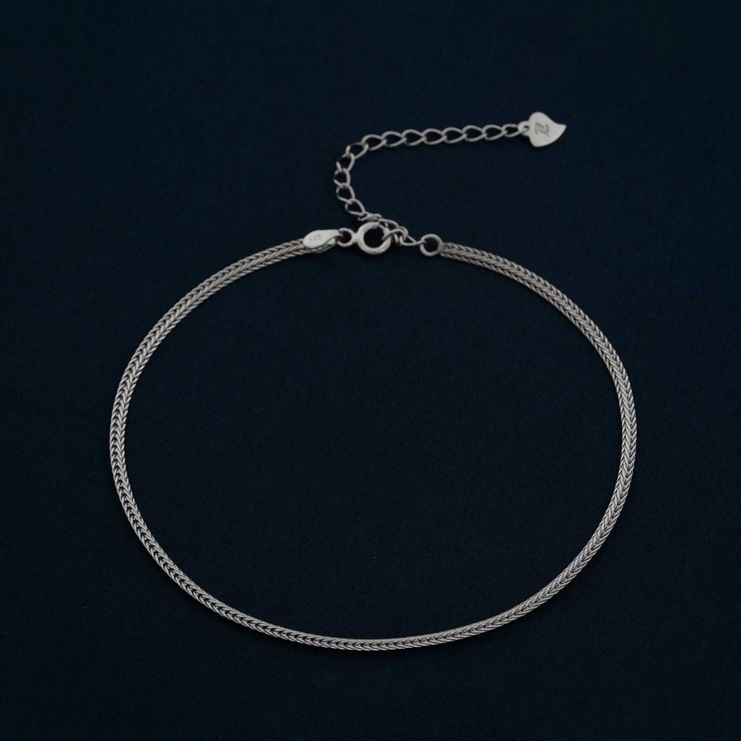 Silver Snake Chain Classic Anklet