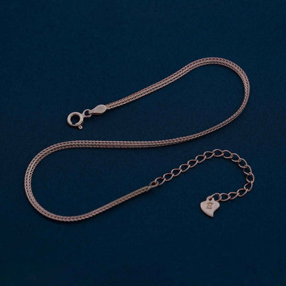 Rose Gold Snake Chain Classic Anklet