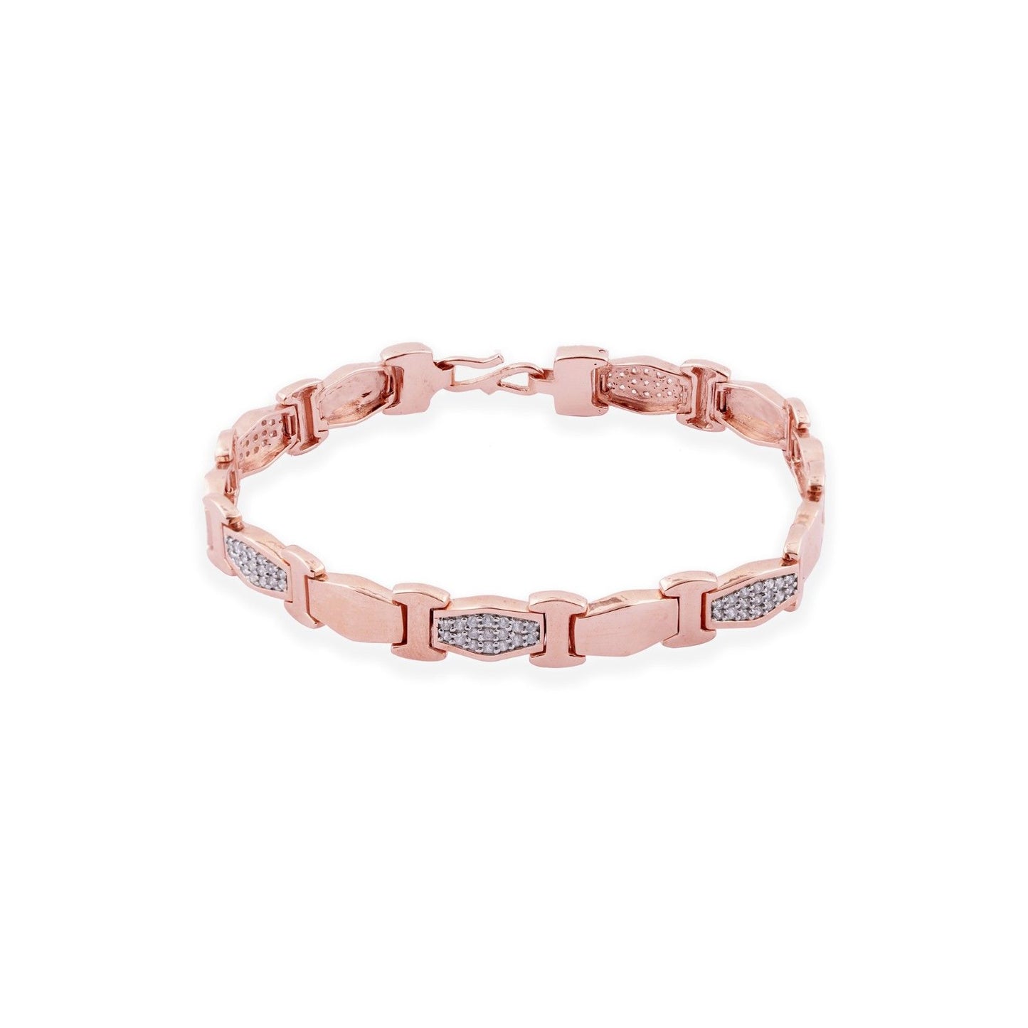 Rose Gold Classic Shine Bracelet For Him