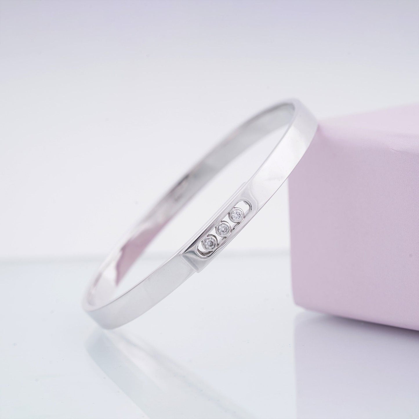 Silver Classic Radiance Bangle