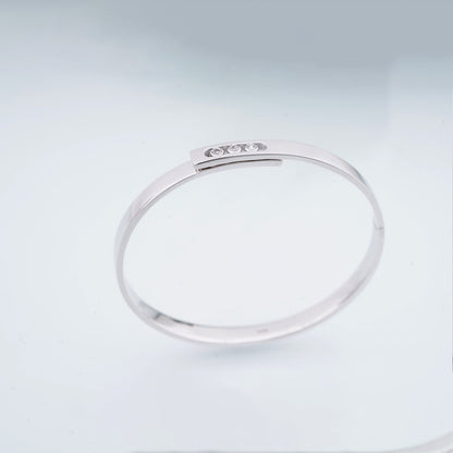 Silver Classic Radiance Bangle