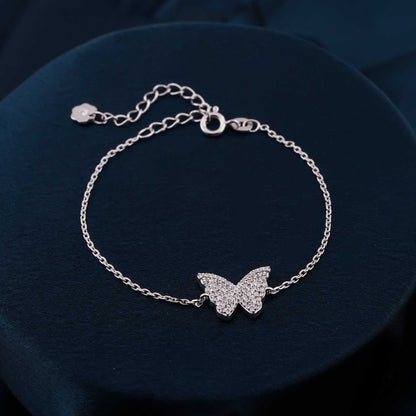 Silver Butterfly Charm Bracelet