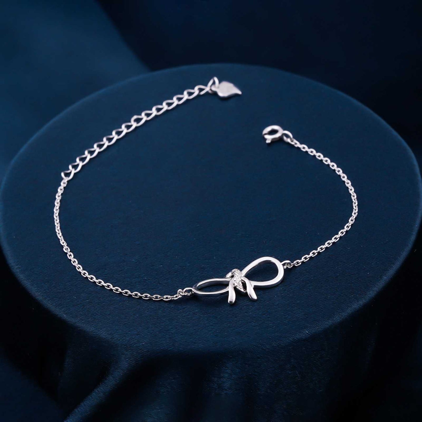 Silver Infinity Love Symbol Charm Bracelet