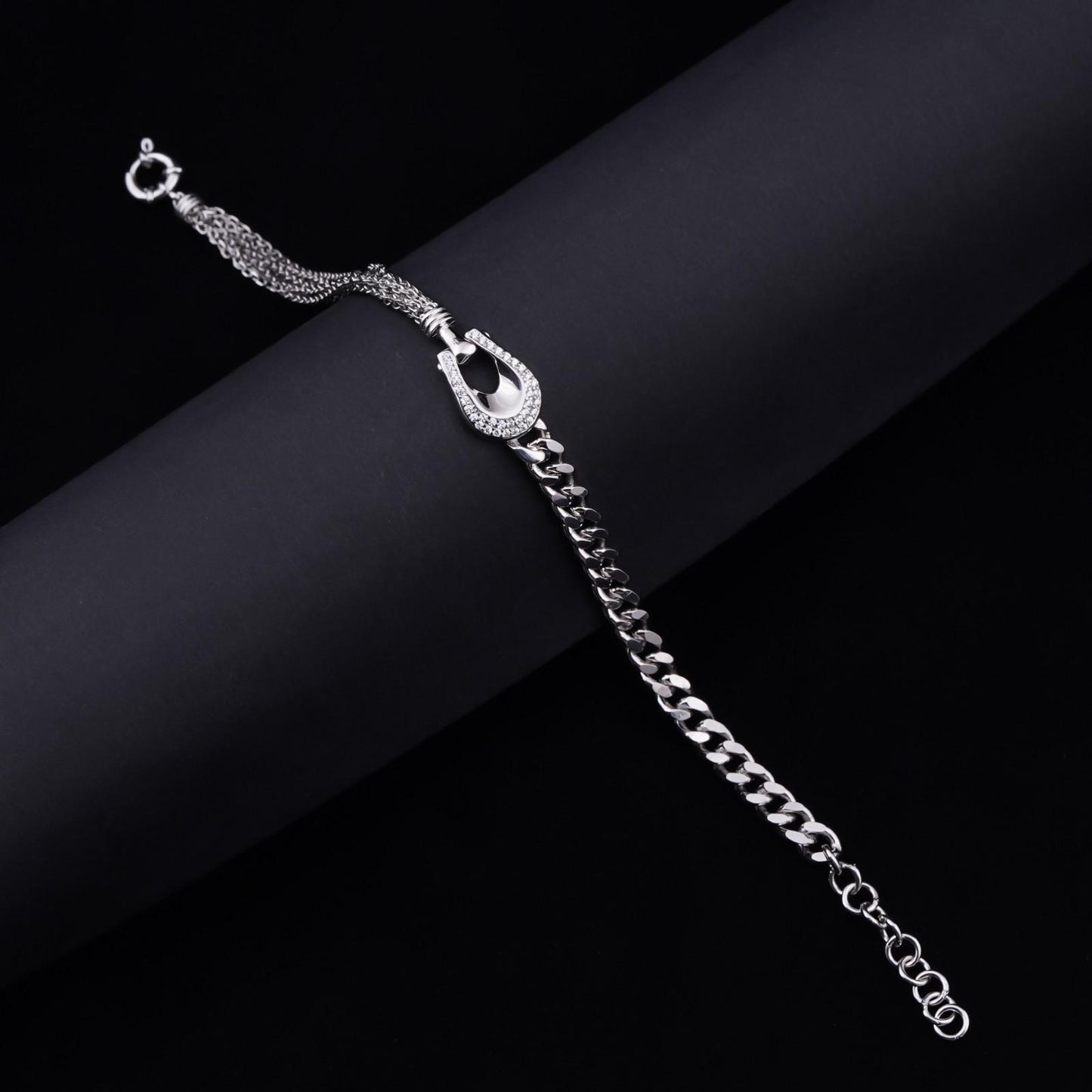 Silver Miami Bracelet For Him