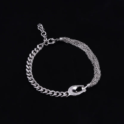 Silver Miami Bracelet For Him