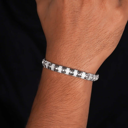 Silver Classic Bracelet For Him