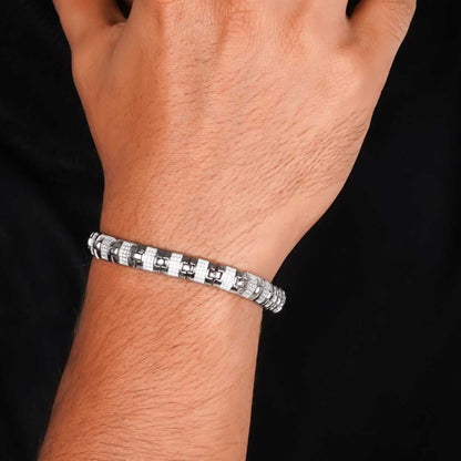 Silver Classic Bracelet For Him