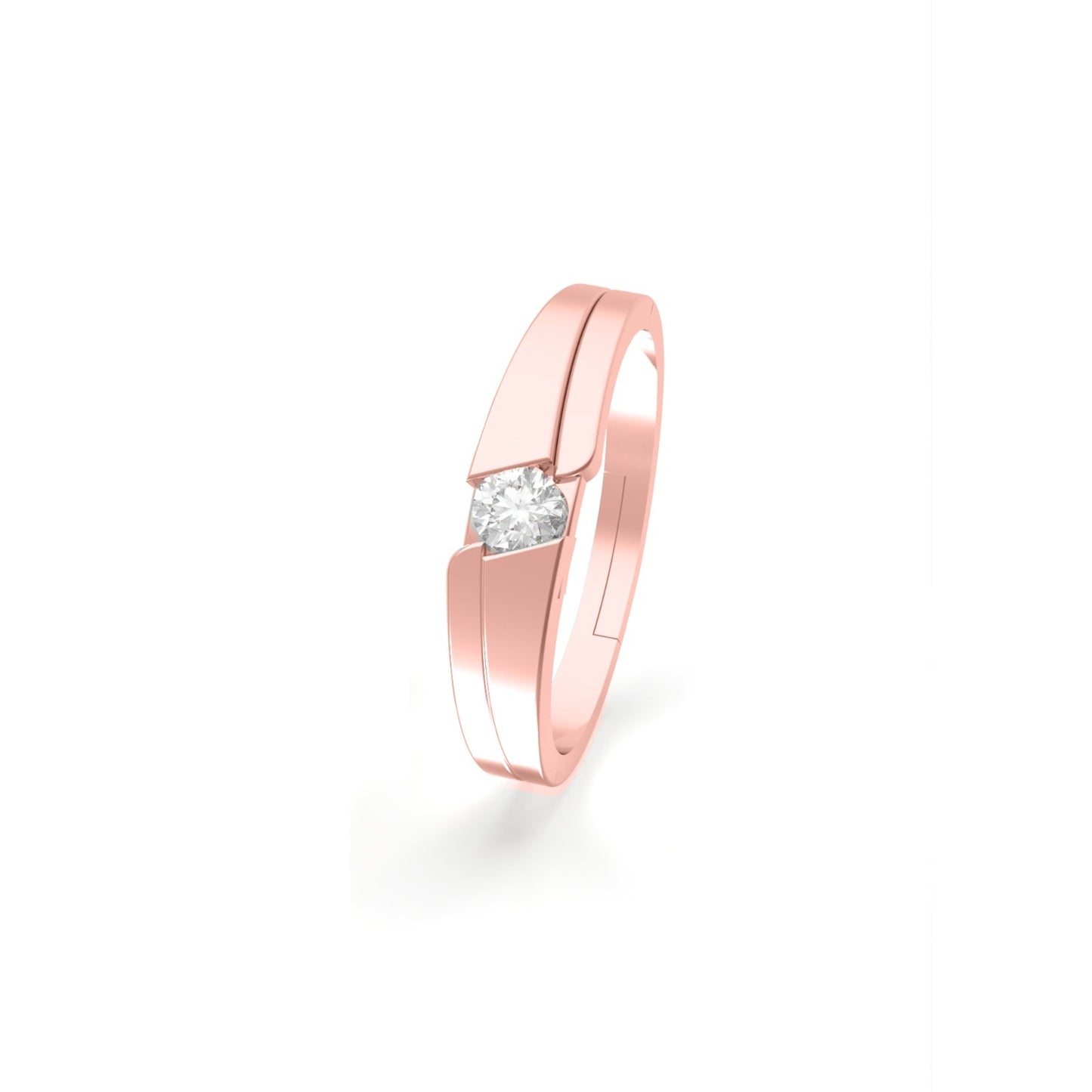 Rose Gold Classic Solitaire Women's Ring