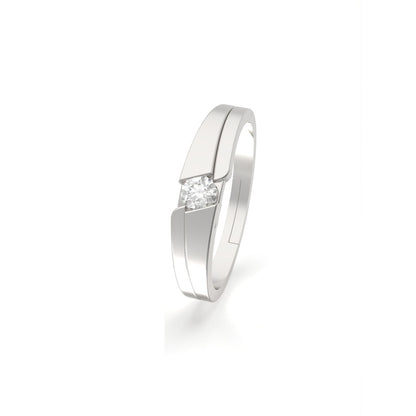 Silver Classic Solitaire Women's Ring