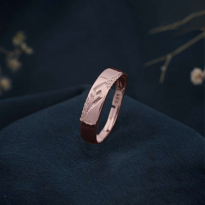 Rose Gold Vintage Women's Band Ring