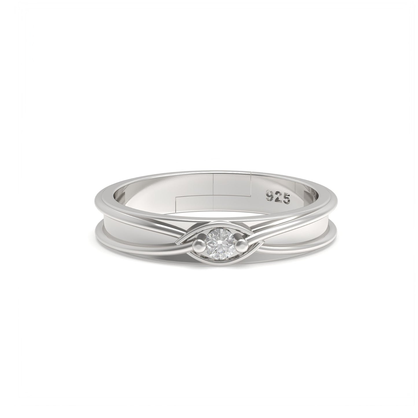 Silver Criss Cross Ring For Her