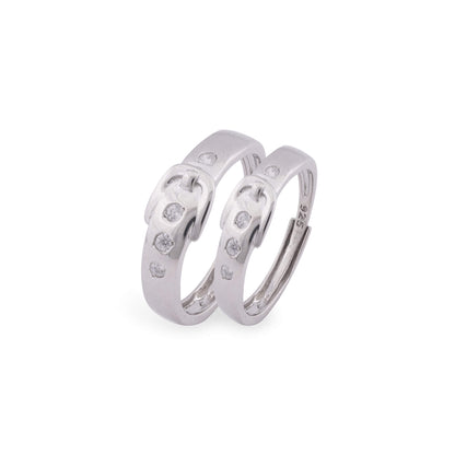 Silver You & I Couple Rings