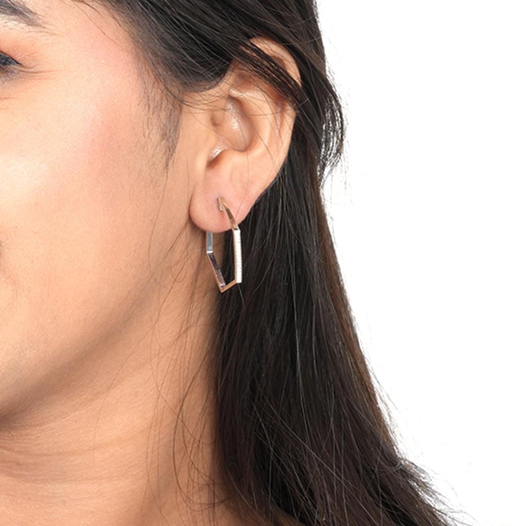 Silver Loop Hoop Earrings