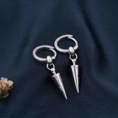 Silver Bullet Drop Men's Earrings