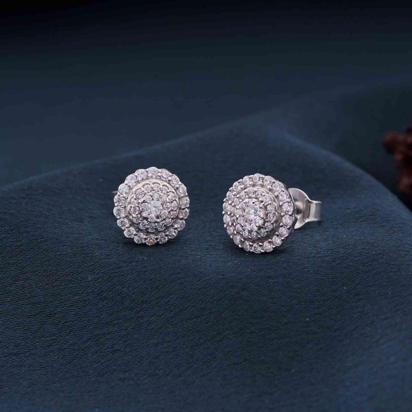 925 Silver Cluster Maya Studs