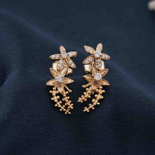 Golden Star Constellation Stud Earrings