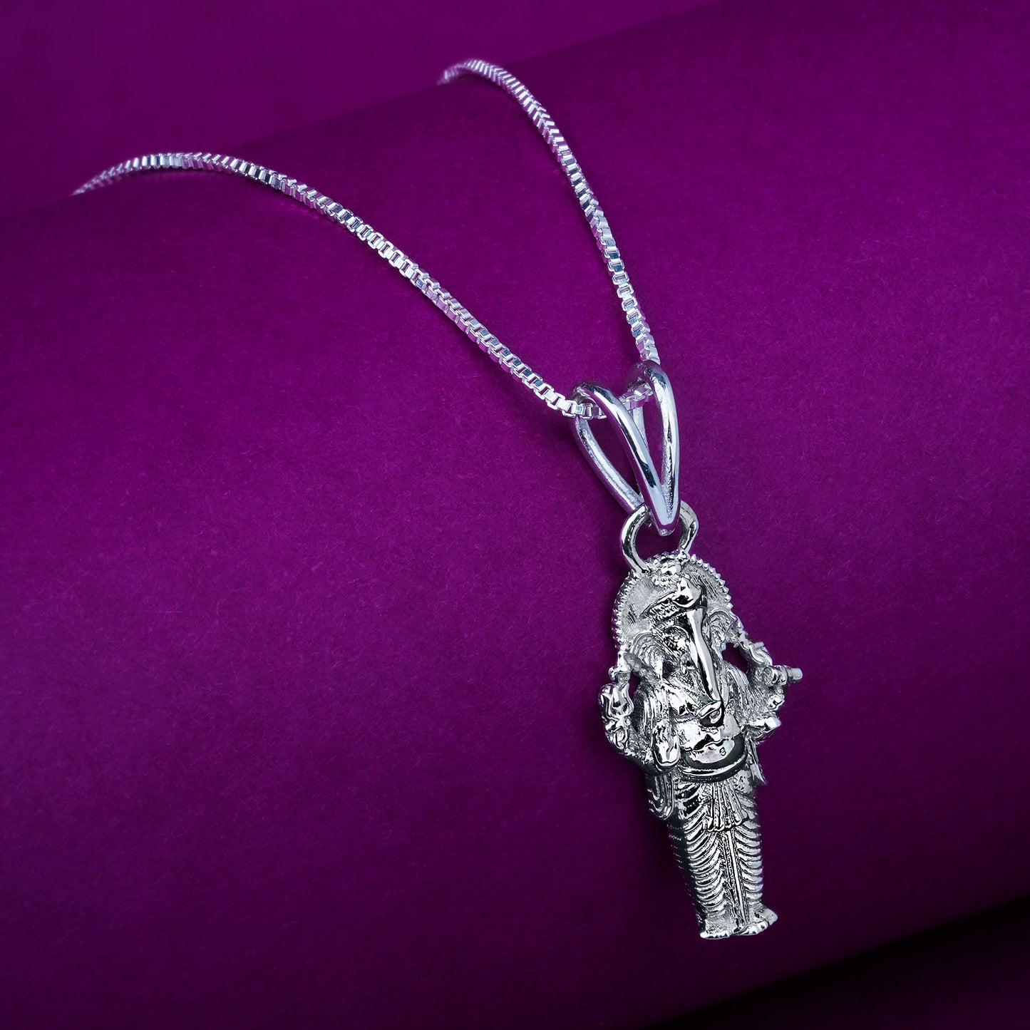 Silver Lord Ganesha Pendant