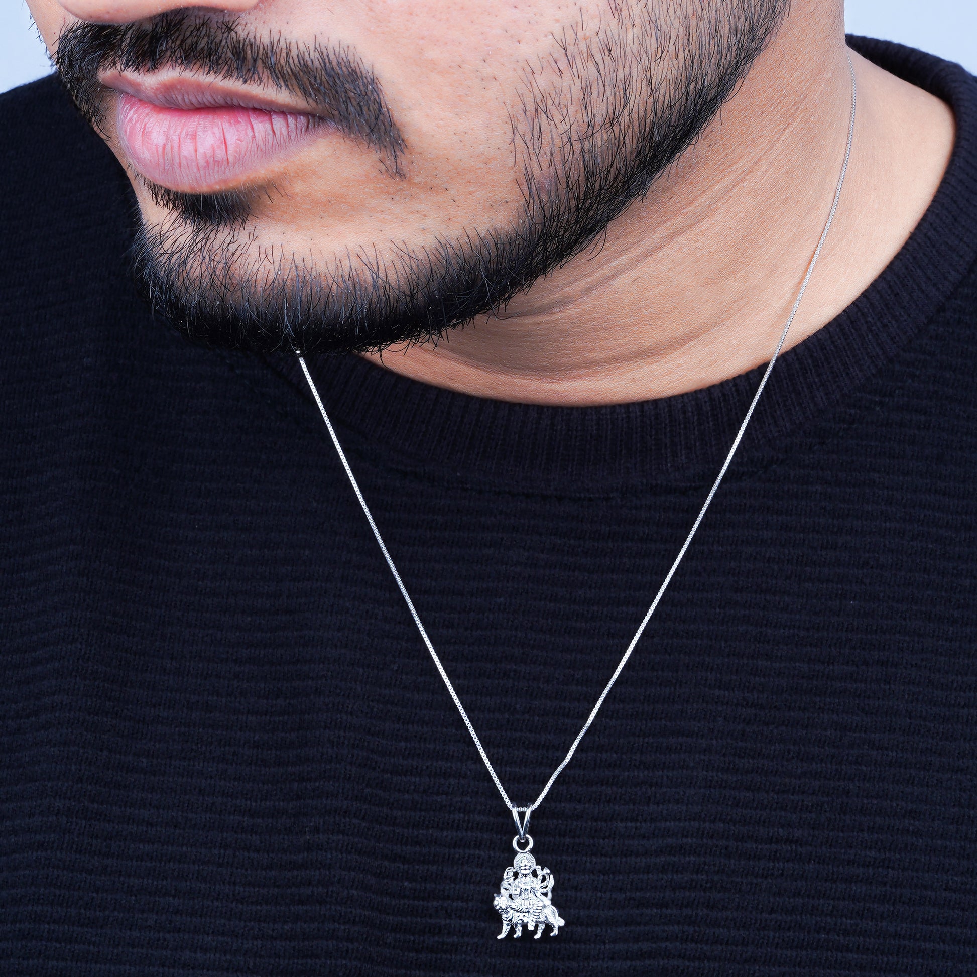 925 sterling Silver God Pendant 