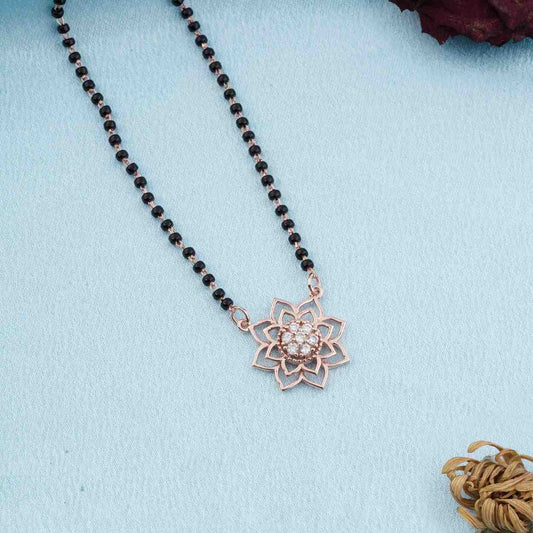 Rose Gold Starlight Zircon Mangalsutra