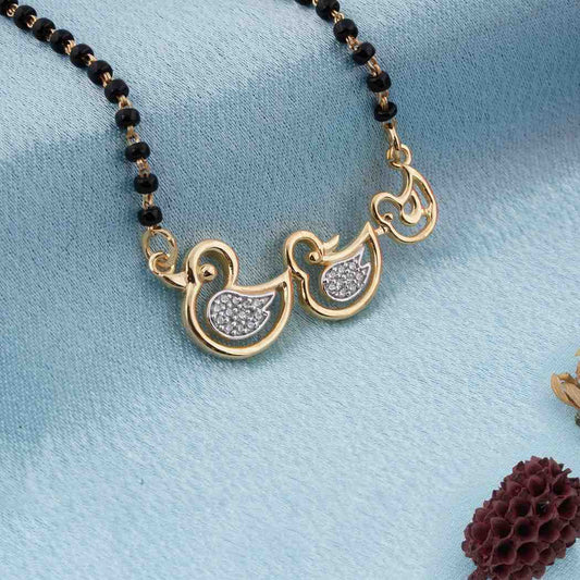 Golden Mini Ducks Theme Mangalsutra