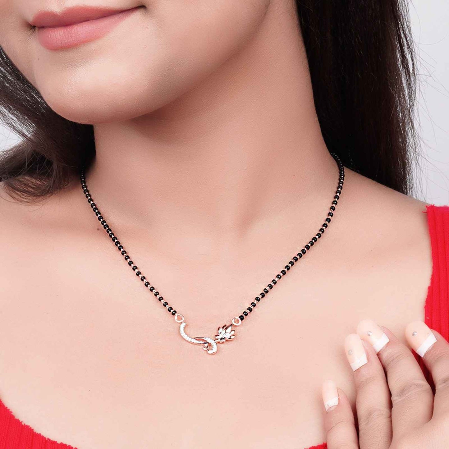 Rose Gold Floral Love Bond Mangalsutra