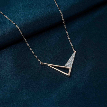 Rose Gold Cupid's Arrow Necklace