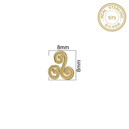 Triskelion Symbol Theme Nose Pin