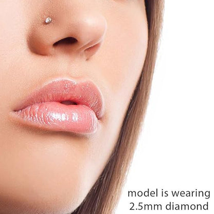 Rose Gold Cubic Zircon Nose Ring (pack of 2)