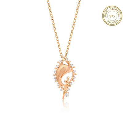 Golden Lord Ganesh Zircon Pendant