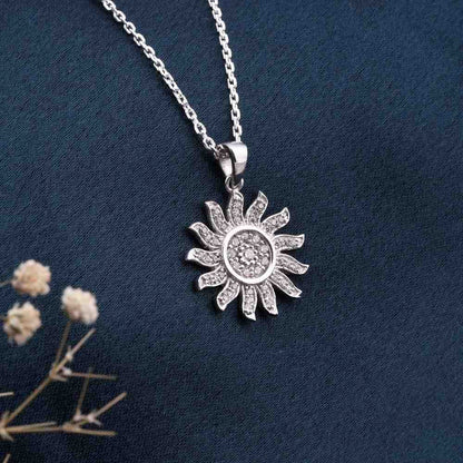 Silver Sterling Sun Shape Pendant