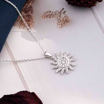 Silver Sterling Sun Shape Pendant