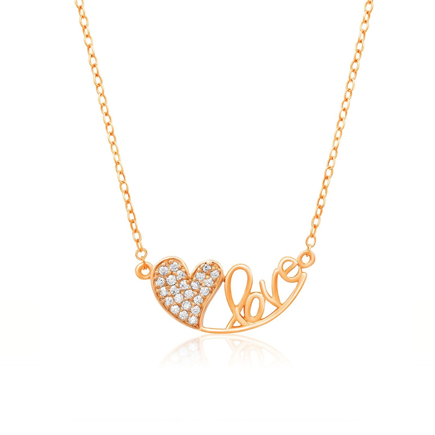 Golden Love Heart Pendant