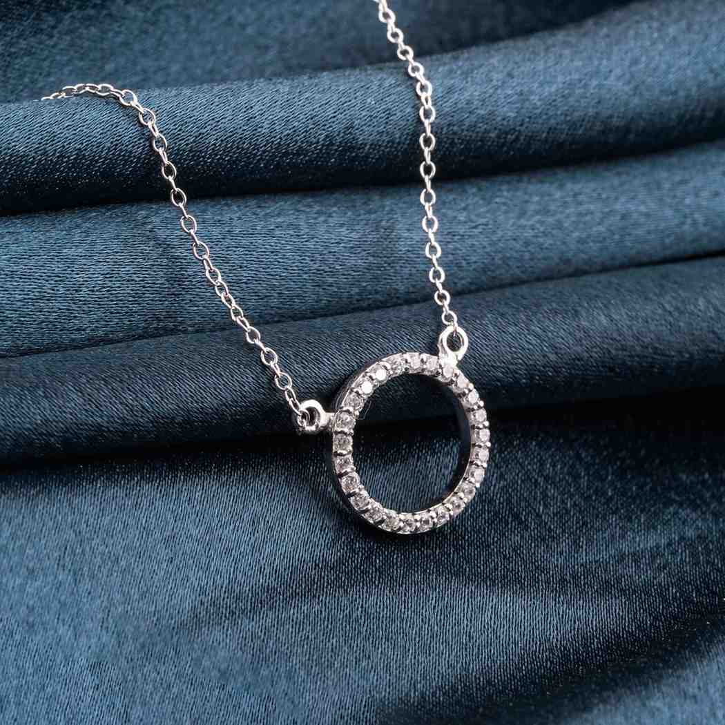 Silver Circle Minimalist Necklace