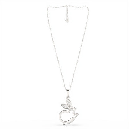 Silver Rabbit Animal Pendant