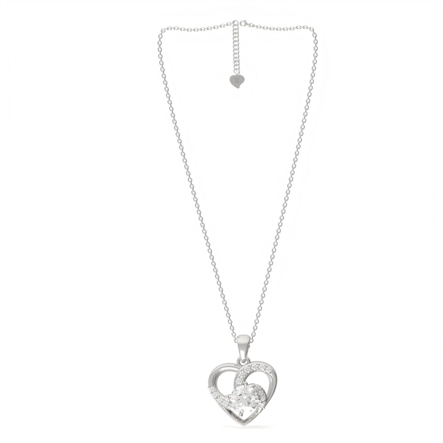 Sterling Silver Heart Love Pendant