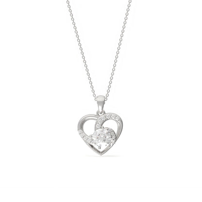 Sterling Silver Heart Love Pendant