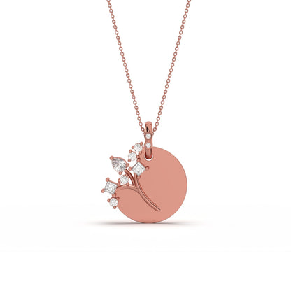 Rose Gold Family Tree Pendant