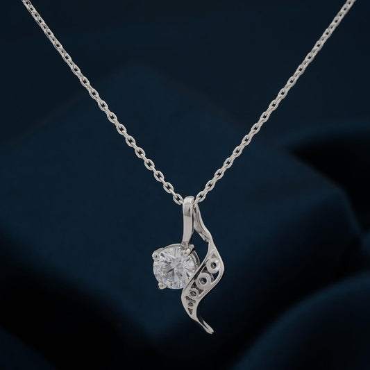 Silver Strand Pendant For Girls